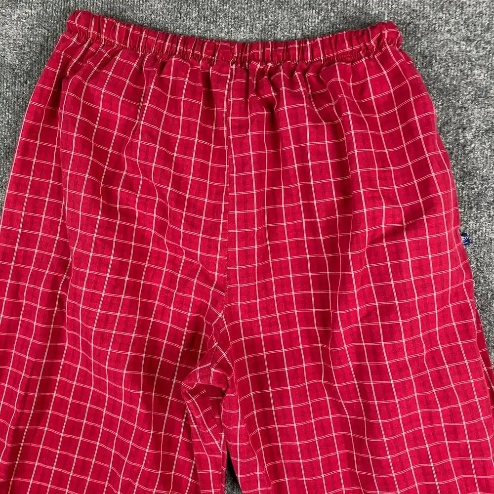 Concepts Sport Pajama Pants Mens‎ Size L Red Plaid Lounge Sleepwear Drawstring